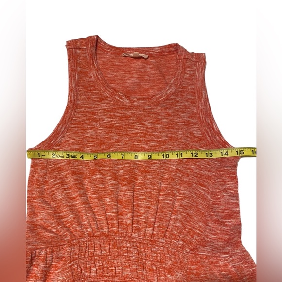 LOU & GREY For Loft Heather Tiered Maxi Dress Women’s Medium Sleeveless Orange - Picture 6 of 14